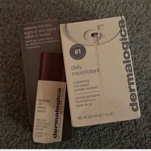 Dermalogica Dynamic Skin Retinol Serum  .34 Oz + Daily Microfoliant .45 Oz BNIB